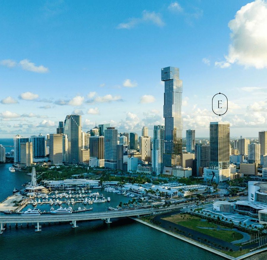 Skyline de Downtown Miami donde se ubica The Elser